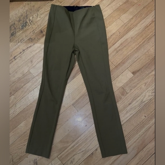 Rag & Bone Simone Equestrian Olive Green Slim Ankle Length Dress Pants  Size 2 - Picture 1 of 3